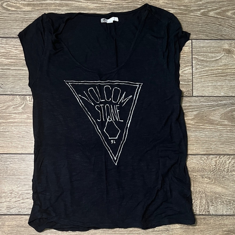 Volcom Women's Black Graphic Tee